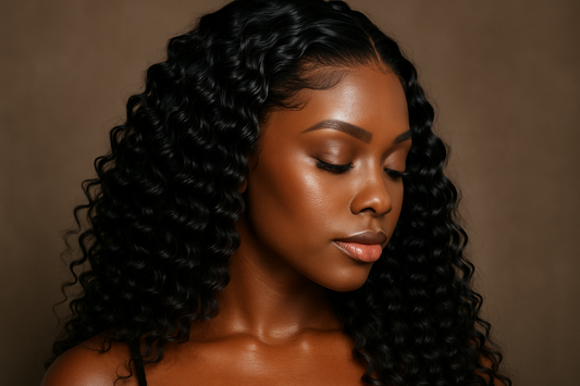 bouncy-lace-front-deep-wave-wig-being on-melanin-