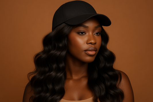 Cap Wigs- Body Wave on a melanin woman