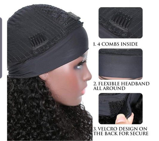 Romantic Curly Headband Wig
