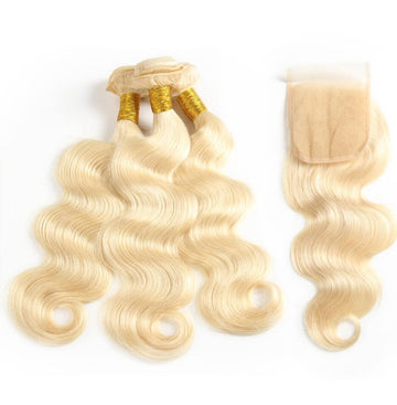 Blonde Body Wave Bundle & Closure